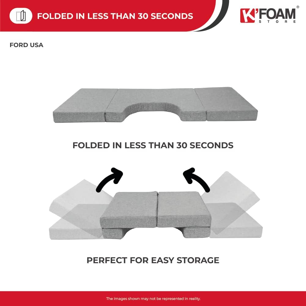 Front Seat Mattress for Ford Transit 150, 250, 350 and Custom Camper RV (2014-2025) Front Cab Bed for Children and Pet